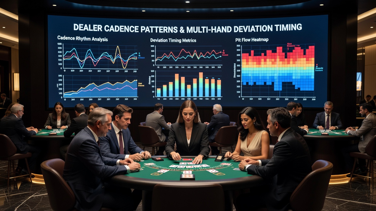 Close-up of multiple blackjack hands being dealt in sequence illustrating multi-hand deviation timing