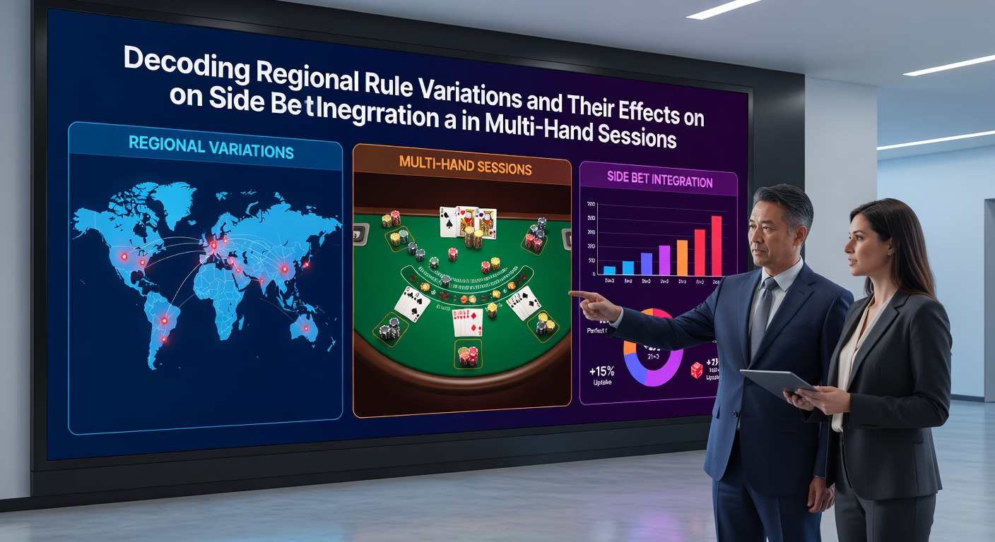 Darstellung von Multi-Hand-Sessions mit Side Bet Integration