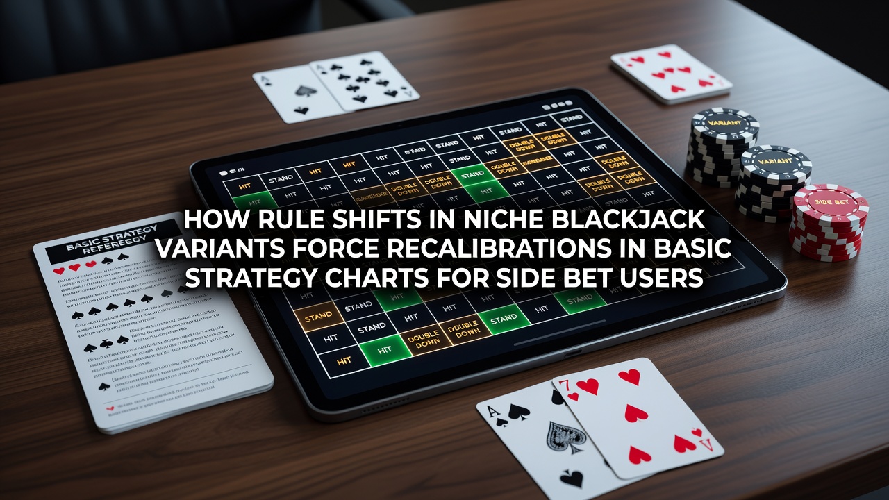 Blackjack-Tisch mit Karten und Side-Bet-Optionen in einer Nischenvariante