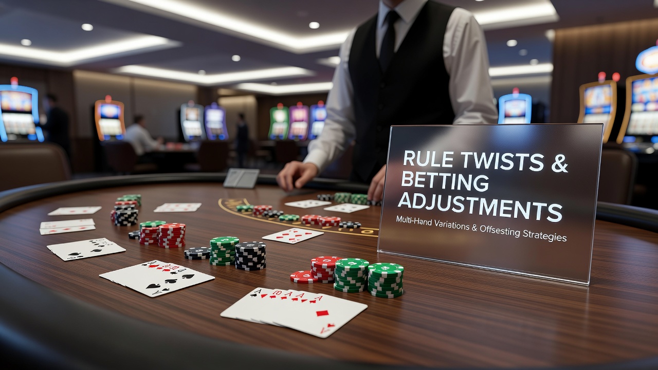 Spieler passt Einsätze bei Multi-Hand-Blackjack an veränderte Regeln an